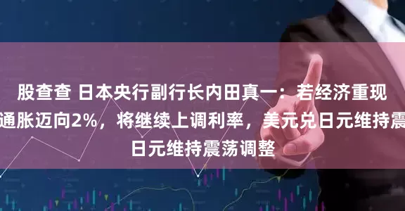 股查查 日本央行副行长内田真一：若经济重现动能且通胀迈向2%，将继续上调利率，美元兑日元维持震荡调整