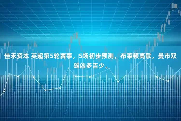 佳禾资本 英超第5轮赛事，5场初步预测，布莱顿高歌，曼市双雄凶多吉少。